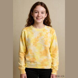 Z by Zella Girls Size XL Yellow Orange Tie Dye Sweatshirt